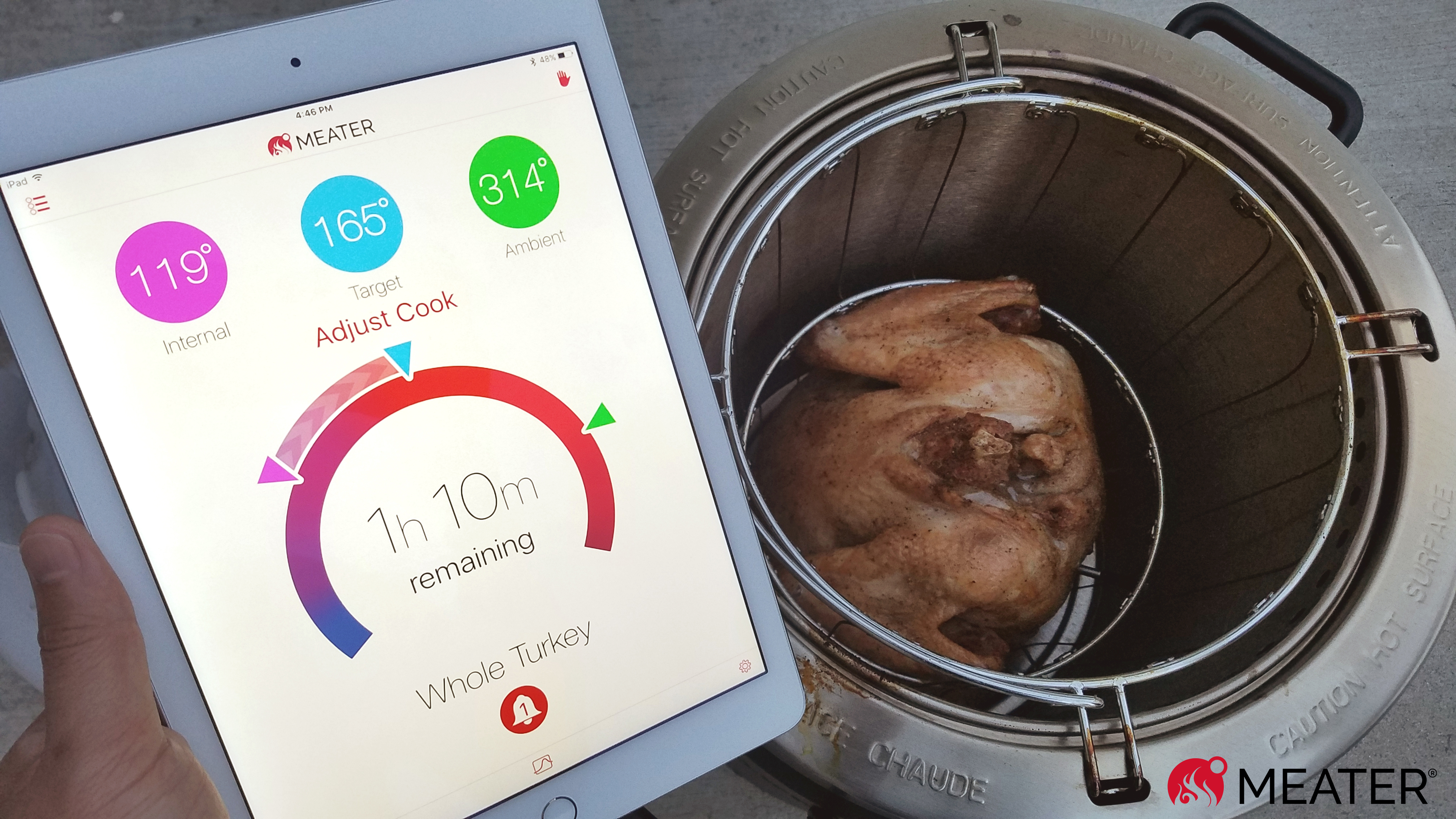 Easy Christmas and Thanksgiving Turkey, Wireless Smart Meat Thermometer